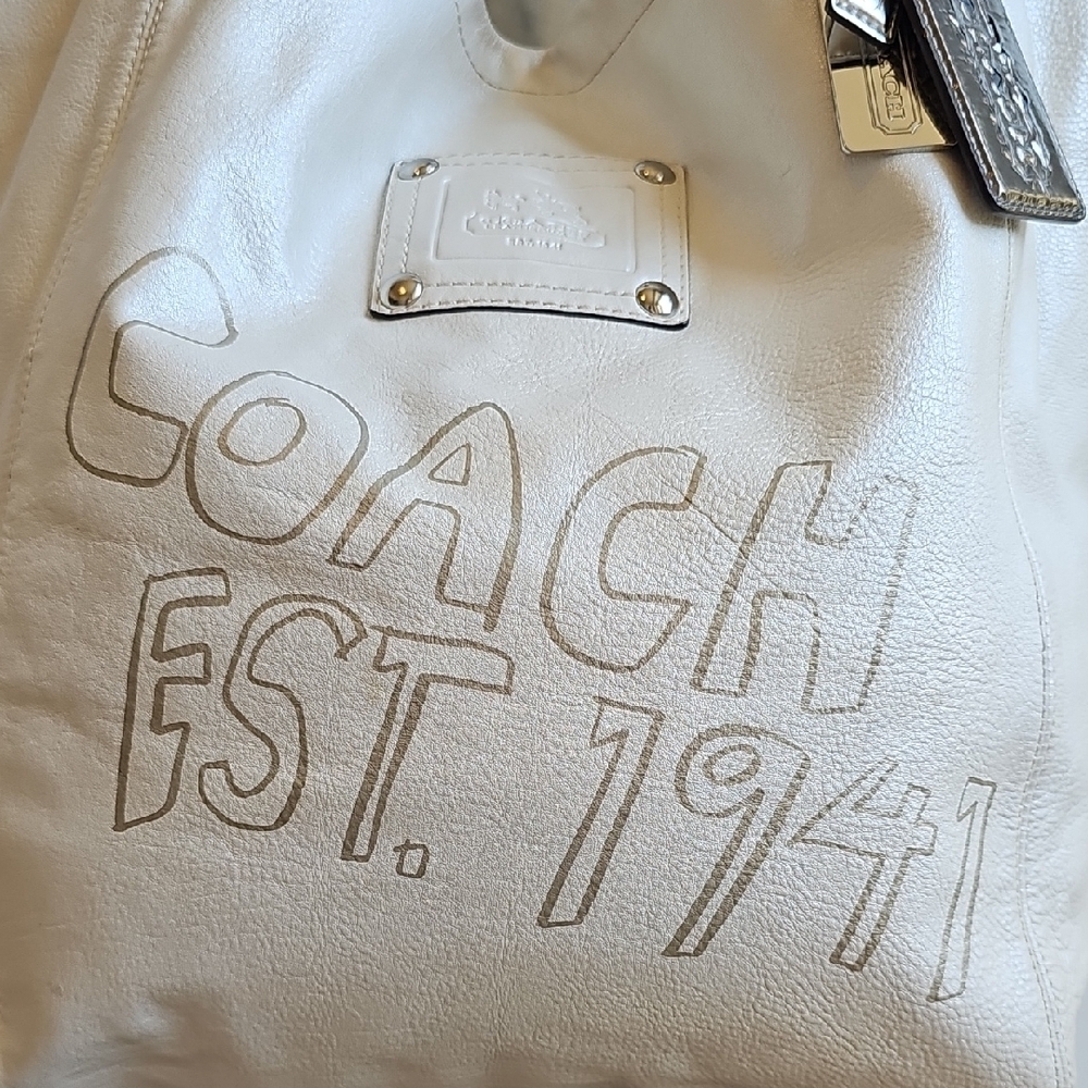 Coach Ultra Rare 2008 Madison Graffiti Tote + Matching 2-Zip Pouch 13064 - Picture 8 of 17